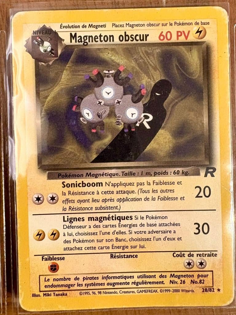 WIZARD - Magneton Obscur RARE 7/82, Hobby & Loisirs créatifs, Jeux de cartes à collectionner | Pokémon, Envoi, Utilisé