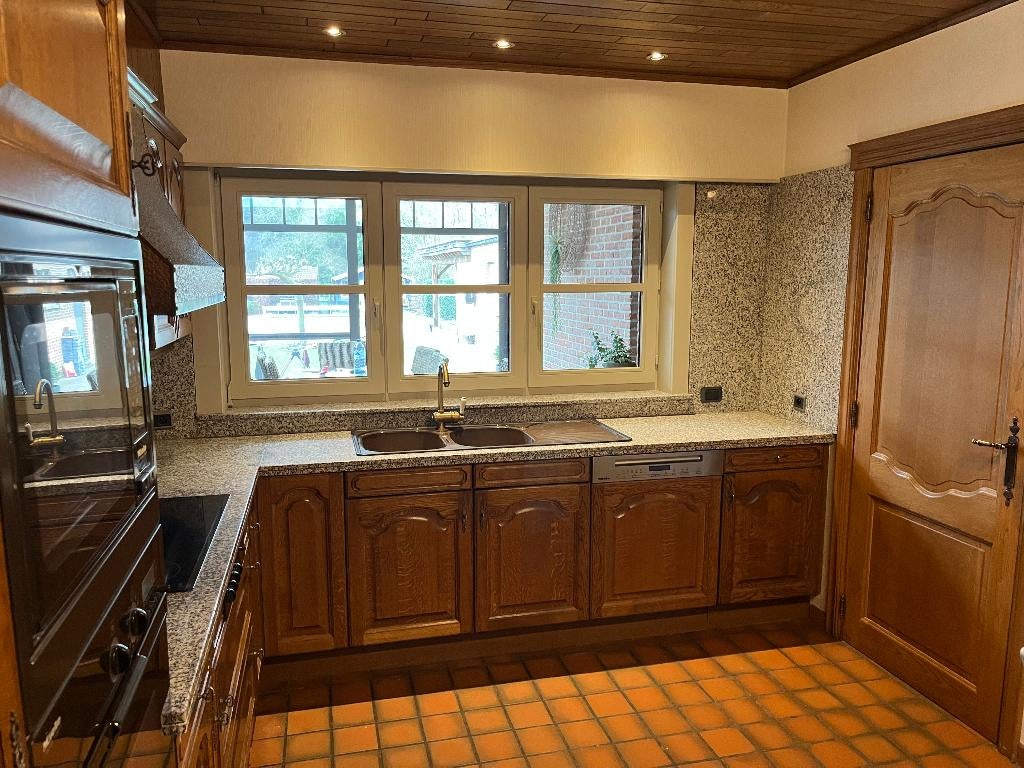 eiken keuken, Huis en Inrichting, Keuken | Complete keukens, Ophalen, Gebruikt, Overige kleuren, Hoekkeuken