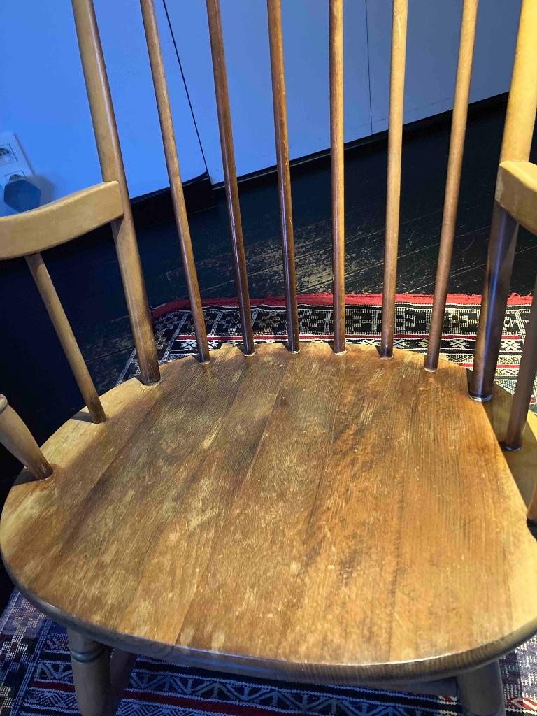 schommelstoel, Ophalen, Gebruikt, Bruin, Vintage