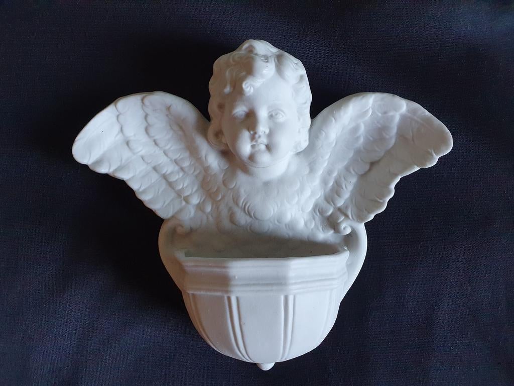 Bénitier en biscuit, Antiquités & Art, Enlèvement ou Envoi