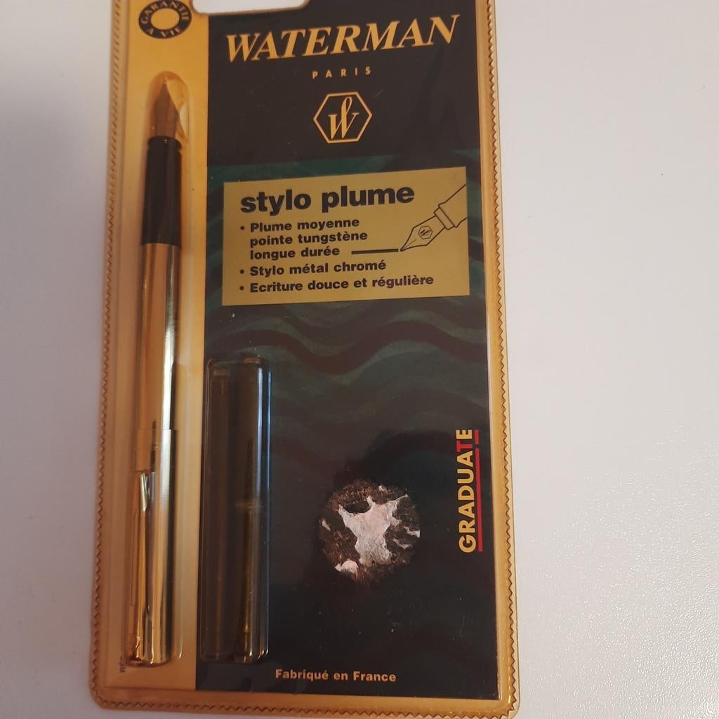 WATERMAN*DORÉ* STYLO-PLUME *MIB*SCELLÉ*, Neuf, Avec boîte, Stylo, Enlèvement
