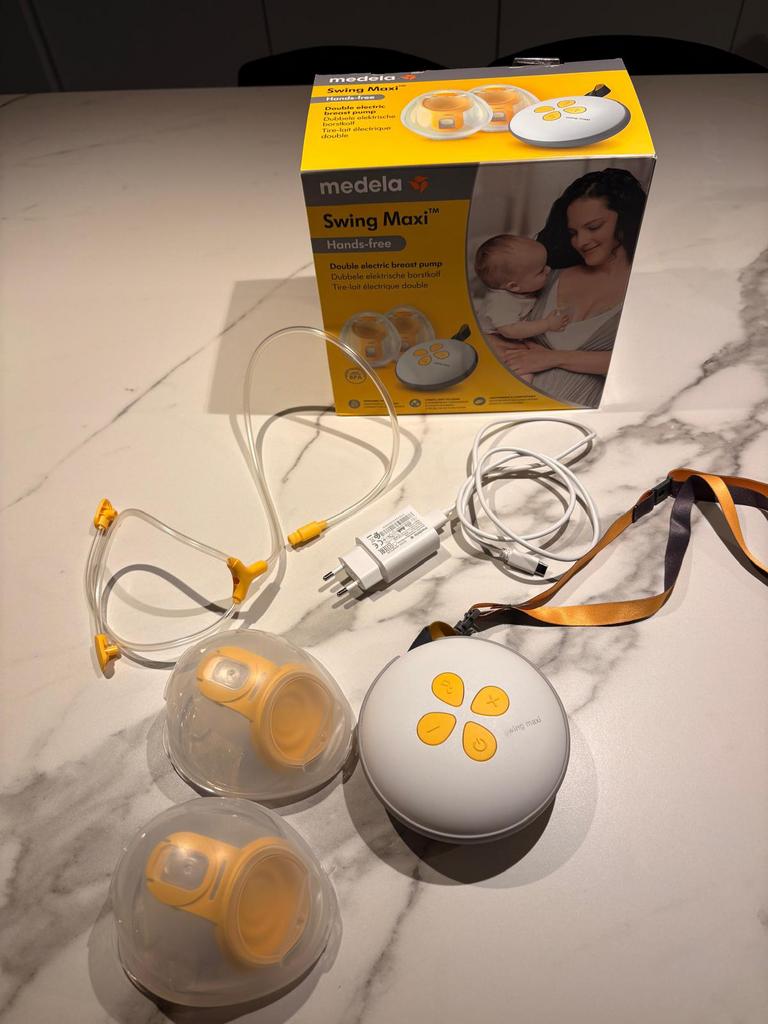 Medela Swing Maxi hands-free dubbele borst kolf, Kinderen en Baby's, Babyvoeding en Toebehoren, Ophalen, Zo goed als nieuw, Borstkolf