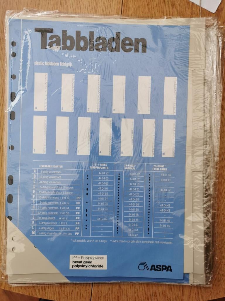 Tabbladen 5 tabs. Tussenbladen. Prijs per pakje., Ophalen of Verzenden, Nieuw