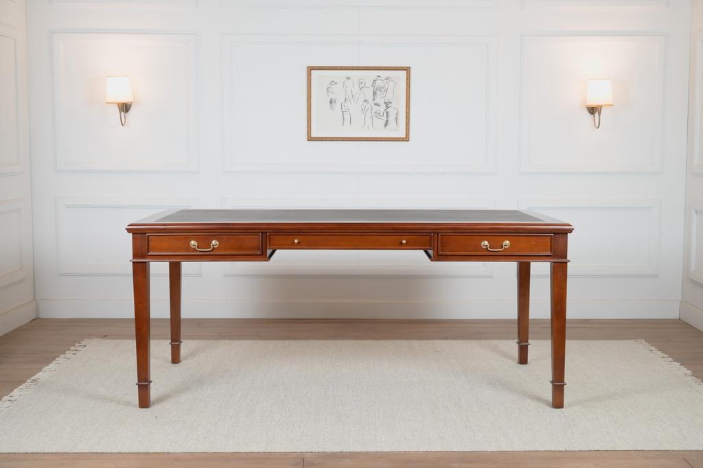 Klassiek Engels bureau 185x95 NIEUW (schrijftafel), Huis en Inrichting, Bureaus, Ophalen of Verzenden, Nieuw
