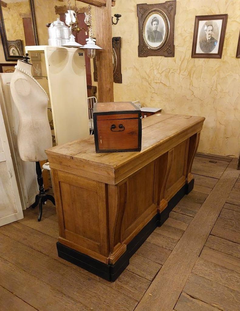 Mooie decoratieve toonbank oude sierlijke toonbank met lades, Ophalen