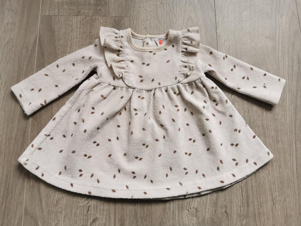 Velours winterjurk Hema - maat 62, Kinderen en Baby's, Babykleding | Maat 62, Meisje, Jurkje of Rokje, Ophalen of Verzenden, Zo goed als nieuw