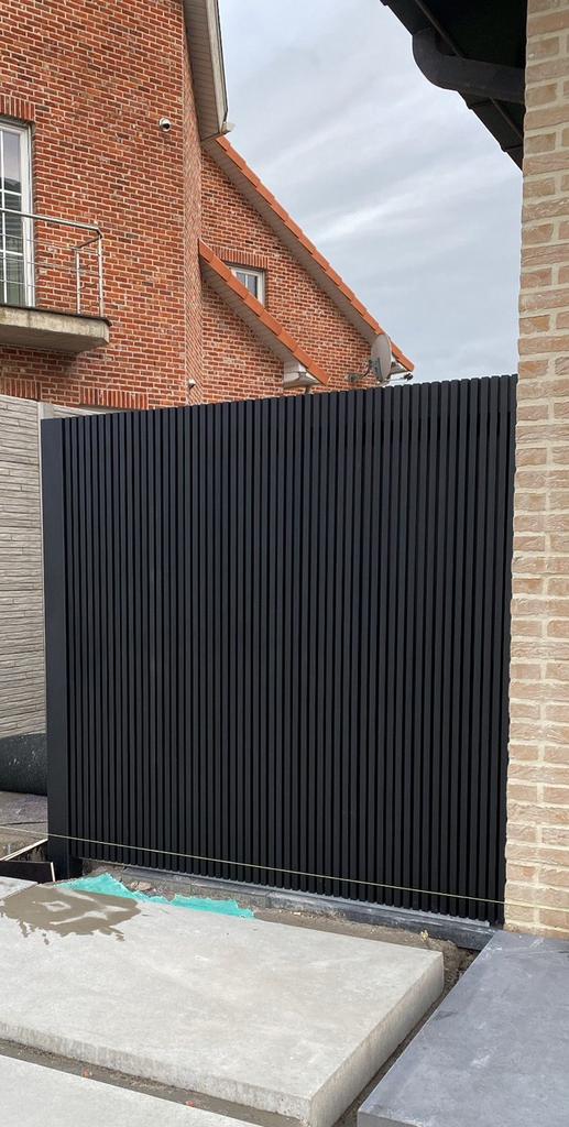 Één persoons poort ALUMINIUM NIEUW, Jardin & Terrasse, Portes de jardin, Neuf, Portail battant, Aluminium, 150 à 200 cm, 100 à 150 cm
