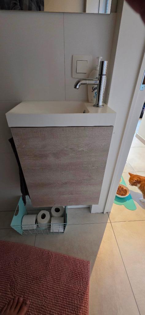 Toilet-handenwasser, Bricolage & Construction, Sanitaire, Toilettes, Chrome, Enlèvement