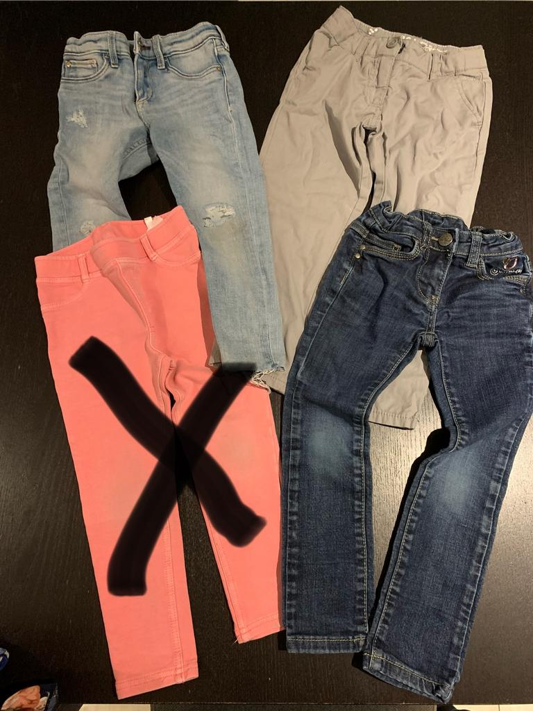 Pakket - meisje - broeken - maat 104, Ophalen of Verzenden, Gebruikt, Meisje, Broek