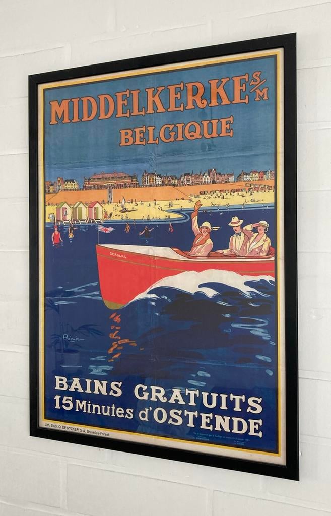 Poster/affiche Middelkerke, Enlèvement ou Envoi, Comme neuf