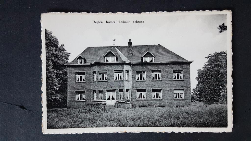 Postkaart Nijlen Kasteel Thibour schrans, Ophalen of Verzenden, 1940 tot 1960, Ongelopen, Antwerpen