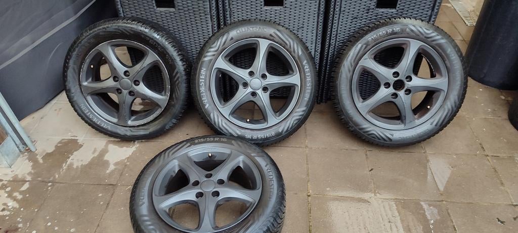 Jantes 16pouces alu noir mat cms, Autos : Pièces & Accessoires, Pneus & Jantes, 4 Saisons, 16 pouces, Enlèvement, Jante(s)