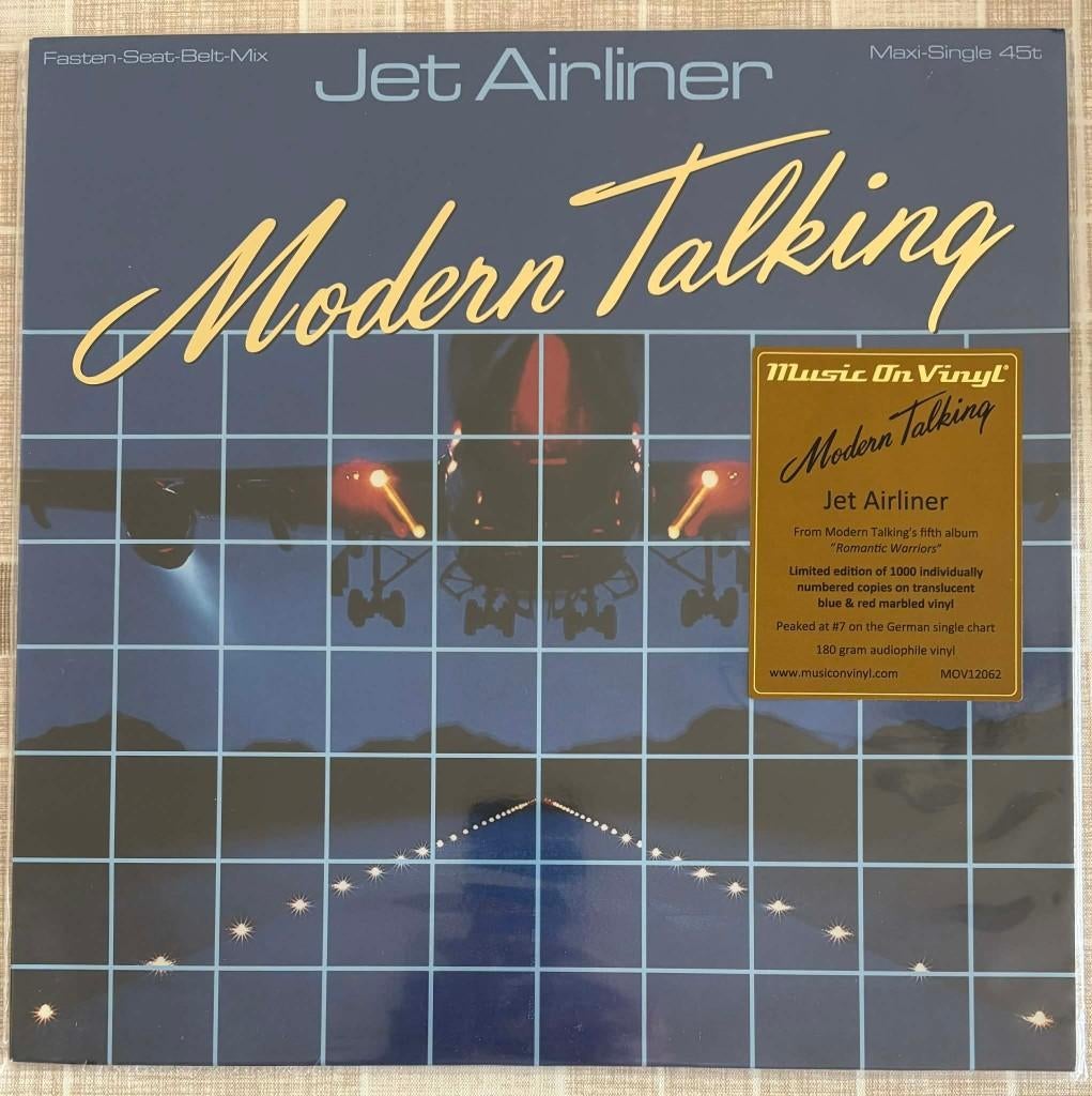 Modern Talking - Jet Airliner (MV), Cd's en Dvd's, Vinyl | Pop, Ophalen of Verzenden, Nieuw in verpakking, 12 inch