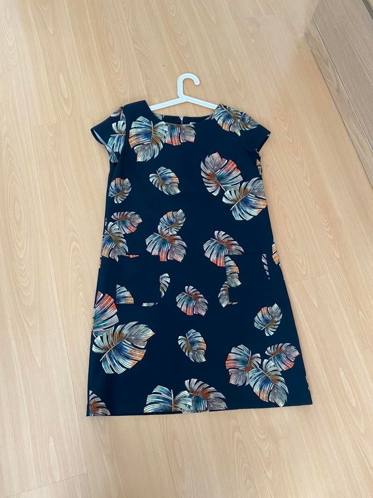 Nathalie Vleeschouwer zomerjurk L, Kleding | Dames, Jurken, Ophalen of Verzenden, Zo goed als nieuw, Maat 42/44 (L), Blauw