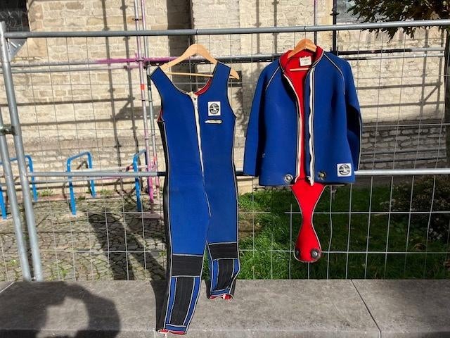 VINTAGE DUIKPAK VAN SEAL MARINE LTD LISKEARD CORNWALL, Ophalen of Verzenden, Zo goed als nieuw, Duikpak