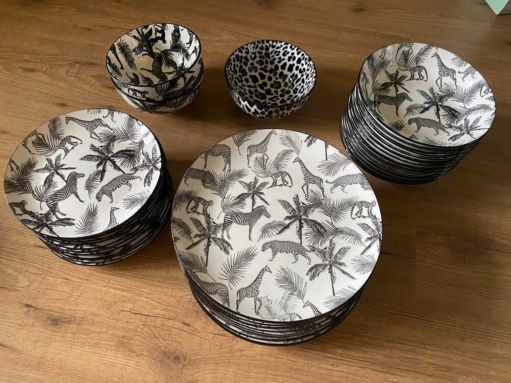 Serviesset jungle, Antiek en Kunst, Antiek | Servies compleet, Ophalen