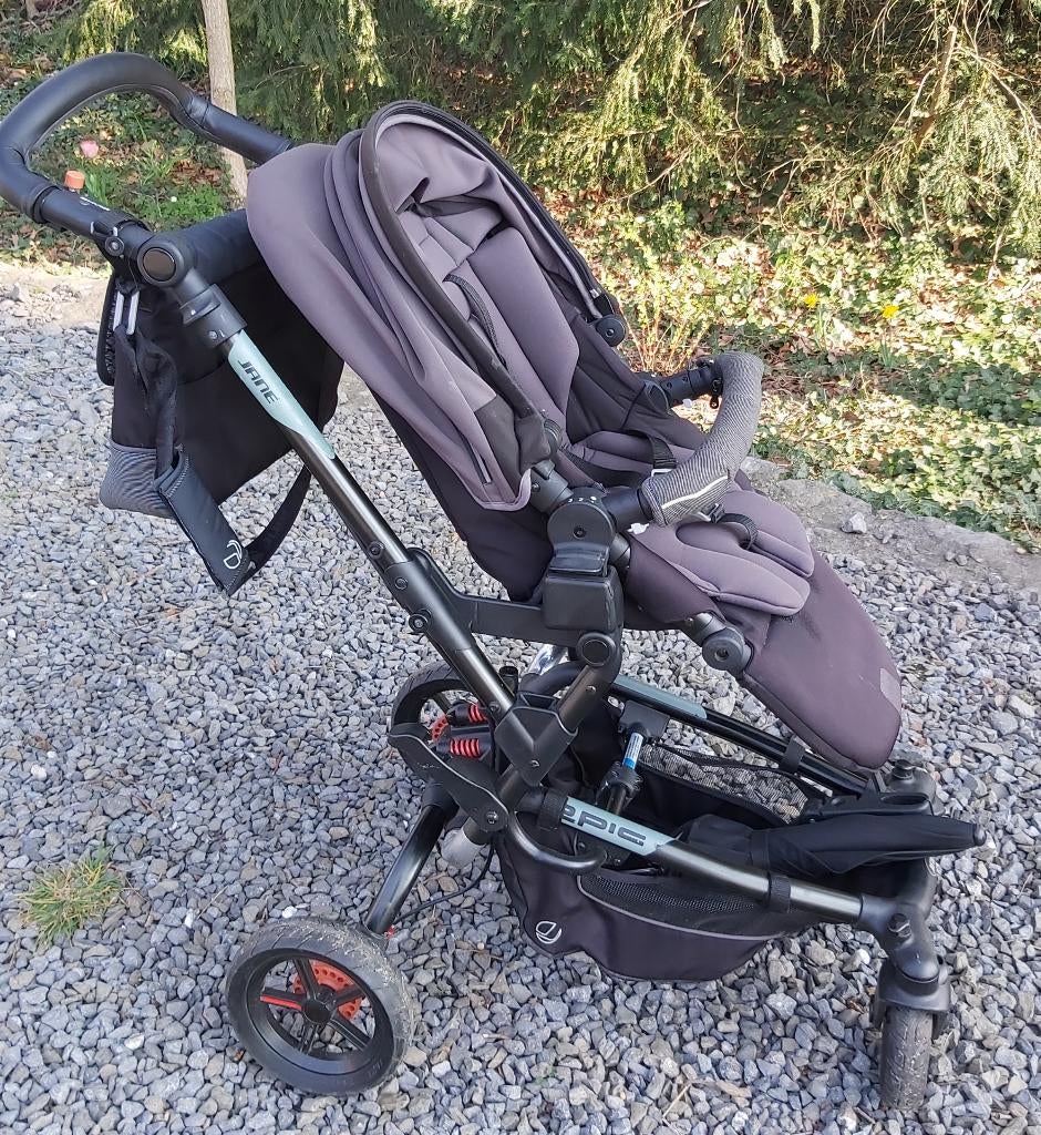Poussette complète avec accessoires, Kinderen en Baby's, Kinderwagens en Combinaties, Gebruikt, Met reiswieg, Ophalen, Kinderwagen