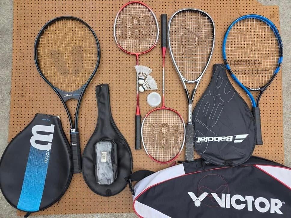 Ensemble de raquettes de tennis Wilson Cobra Dunlop Black Ma, Enlèvement ou Envoi, Comme neuf, Autres types