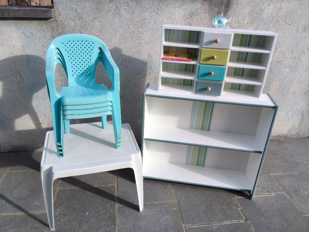 Meuble de rangement bibliothèque enfants en bois massif, Enlèvement, Utilisé