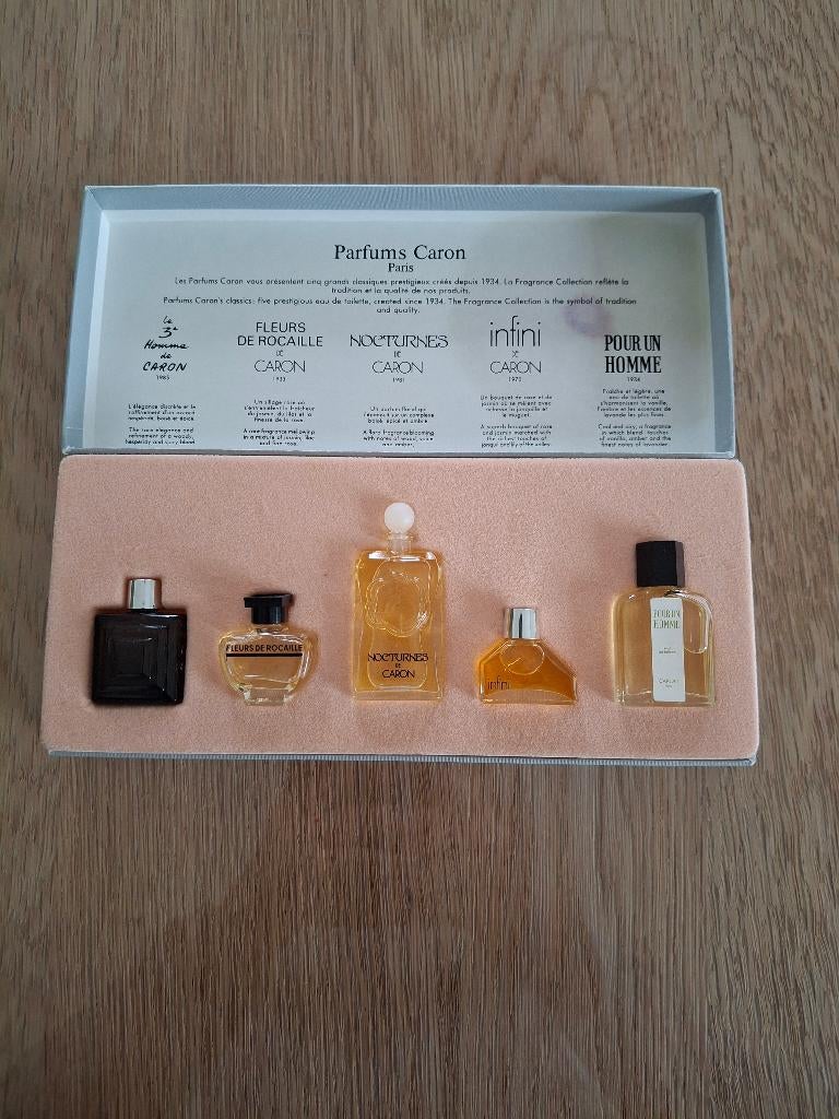 Mini parfums Caron vintage, Collections, Parfums, Enlèvement ou Envoi, Neuf, Miniature, Plein