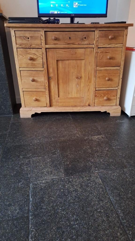 Massief houten kast, Avec tiroir(s), 25 à 50 cm, Enlèvement, Utilisé