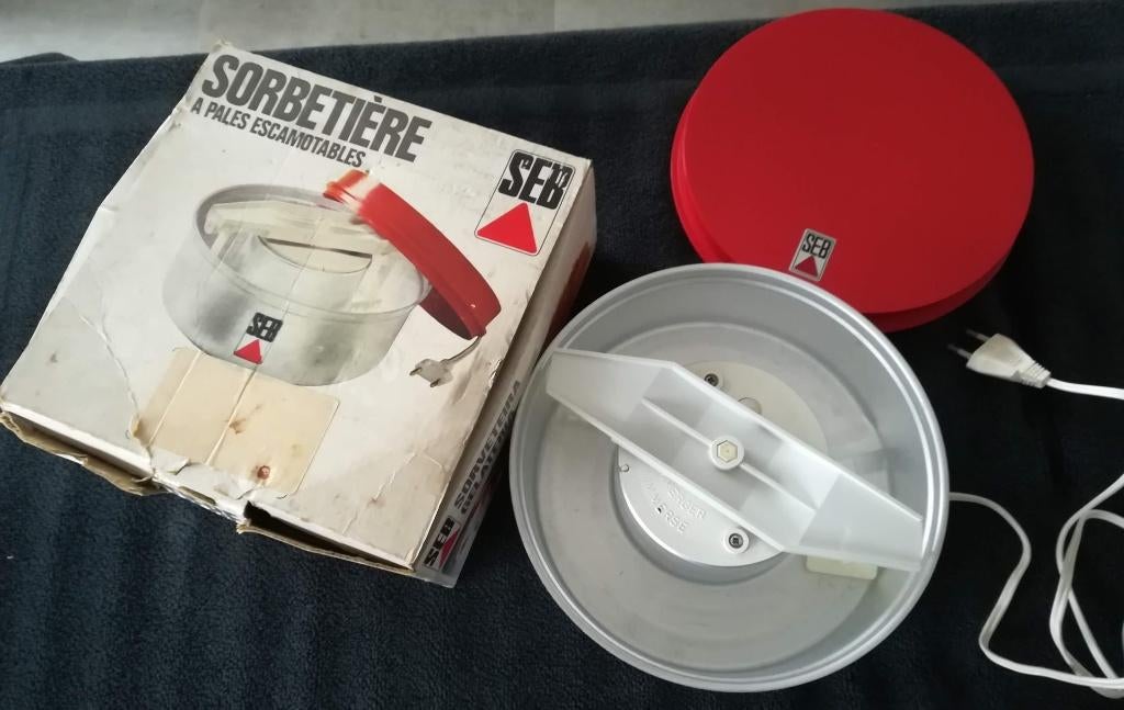 Seb elektrische ijsmachine en sorbetmaker, Ophalen of Verzenden, Gebruikt