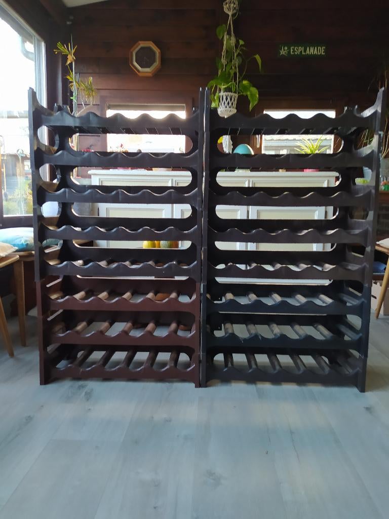 Porte bouteilles pvc empilables lot de 16 de 60x28x14 cm, 25 bouteilles ou plus, Moins de 50 cm, Synthétique, Enlèvement