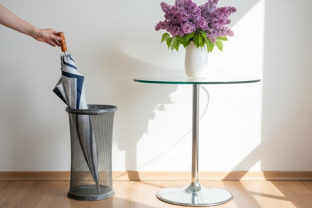 Porte-parapluie/porte-parapluie vintage — métal (industriel), Antiquités & Art, Enlèvement ou Envoi