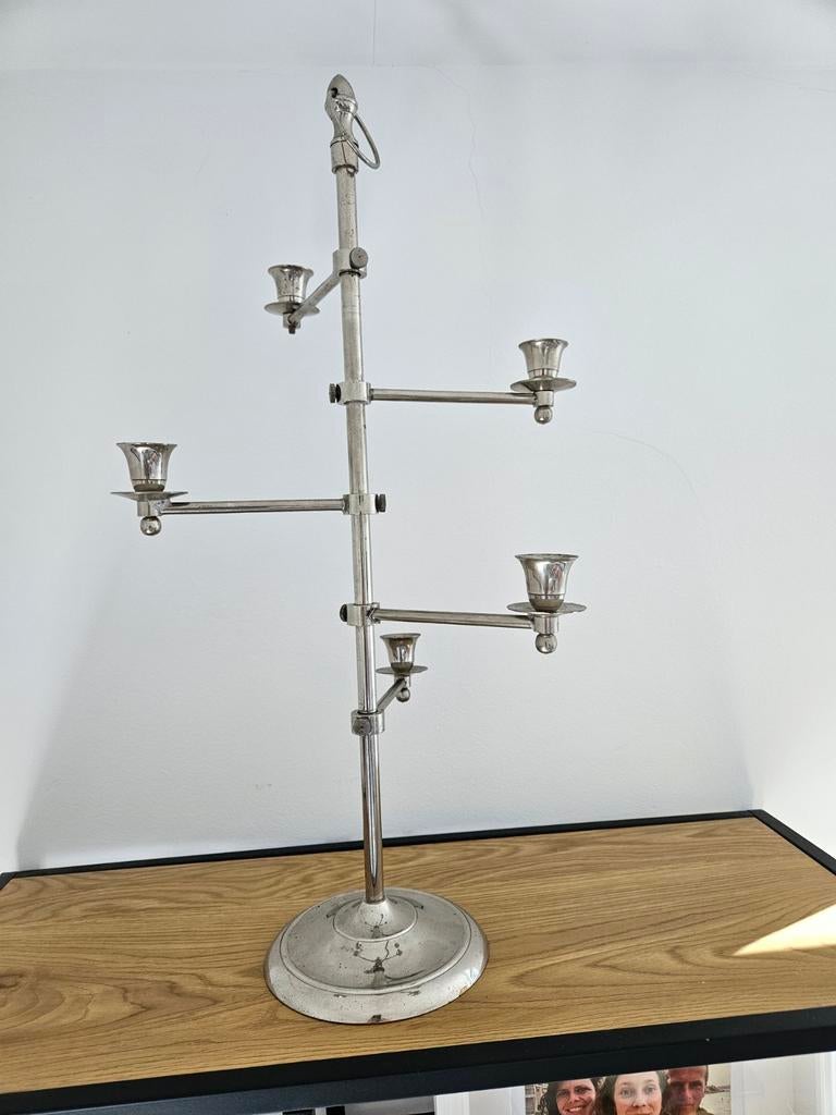 Vintage etage kandelaar, Huis en Inrichting, Woonaccessoires | Kapstokken, Ophalen, Metaal