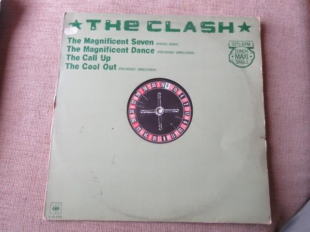 2x LP The Clash Magnificent seven + Radio Clash, Gebruikt, Overige typen, Ophalen of Verzenden, Pop