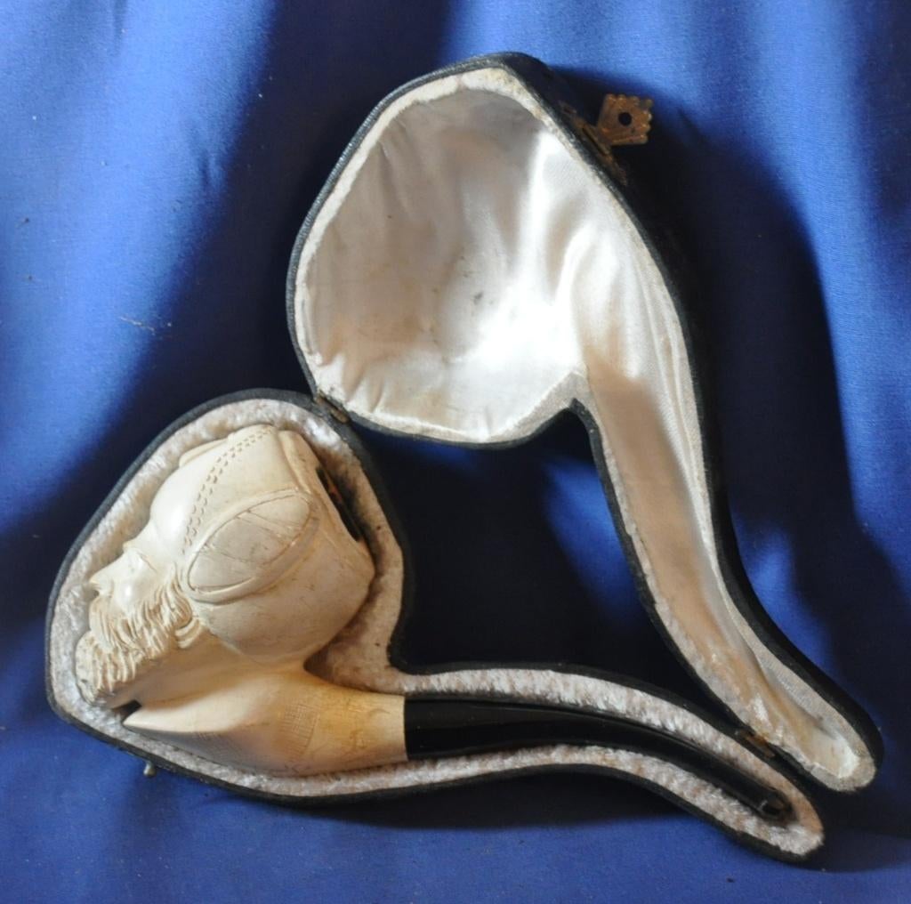 superbe pipe arabisante avec son étui, Ophalen of Verzenden, Gebruikt, Overige typen