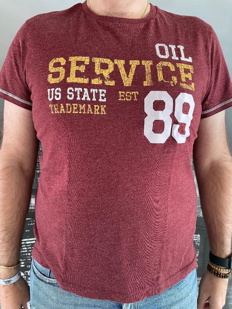 bordeaux T-shirt Angelo Litrico XL, Overige kleuren, Verzenden, Angelo Litrico, Overige maten