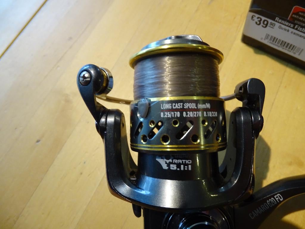 DAM Quick Camaro 620 FD spinmolen, Watersport en Boten, Hengelsport | Algemeen, Zo goed als nieuw, Molen, Ophalen of Verzenden