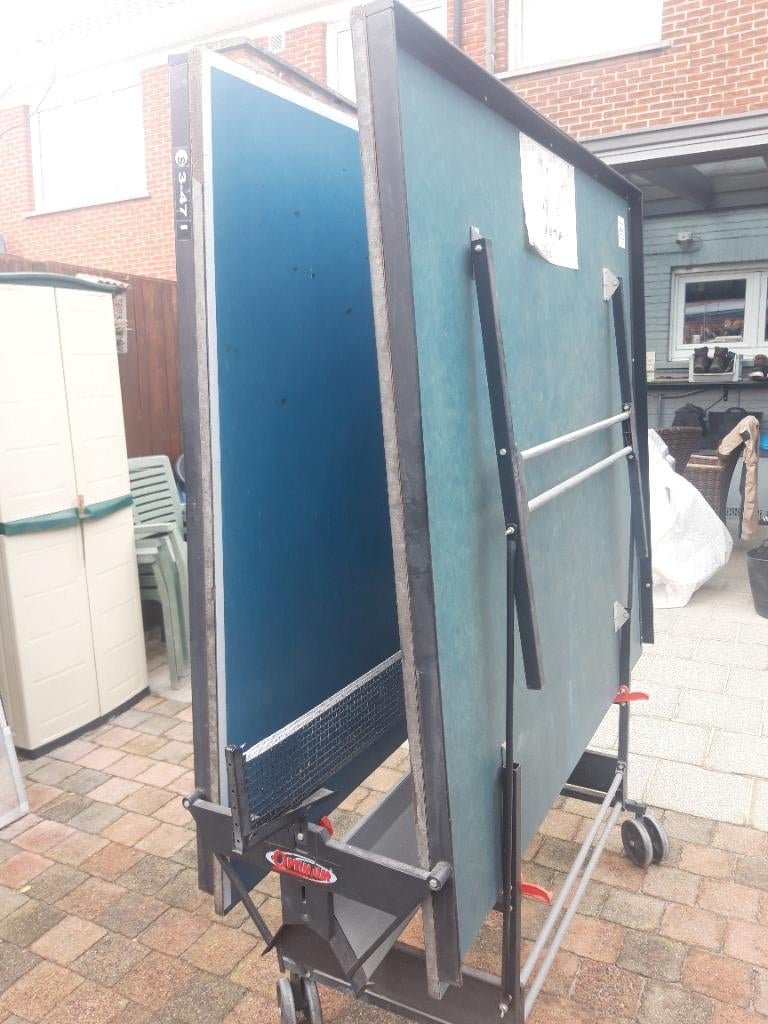 Ping pong tafel, Sport en Fitness, Ophalen, Gebruikt, Tafel Indoor, Verrijdbaar