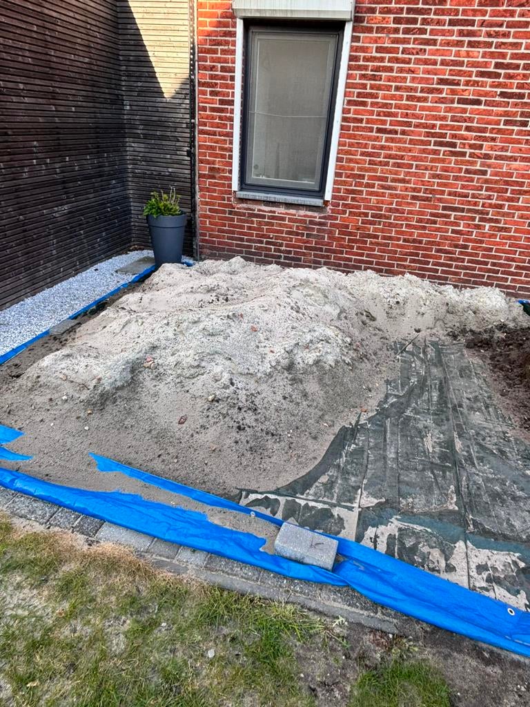 Witte zand, Tuin en Terras, Ophalen, Zo goed als nieuw