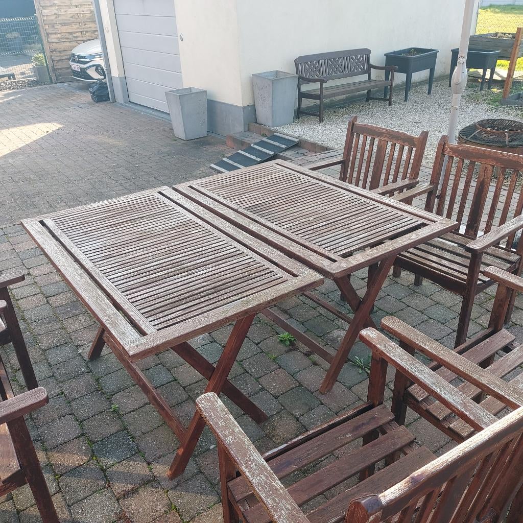 mobilier de jardin, Chaise, Salons de jardin, Utilisé, Bois