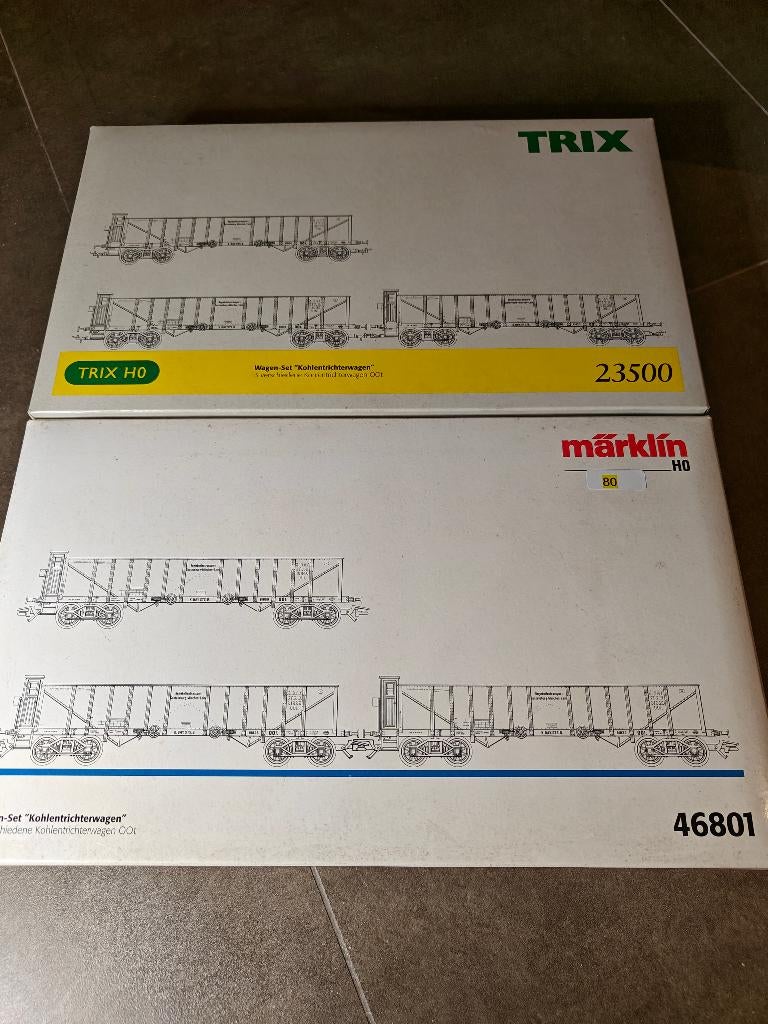 Marklin 46801 Kolentrechter wagen set, Hobby en Vrije tijd, Modeltreinen | H0, Wisselstroom, Ophalen of Verzenden, Märklin, Nieuw