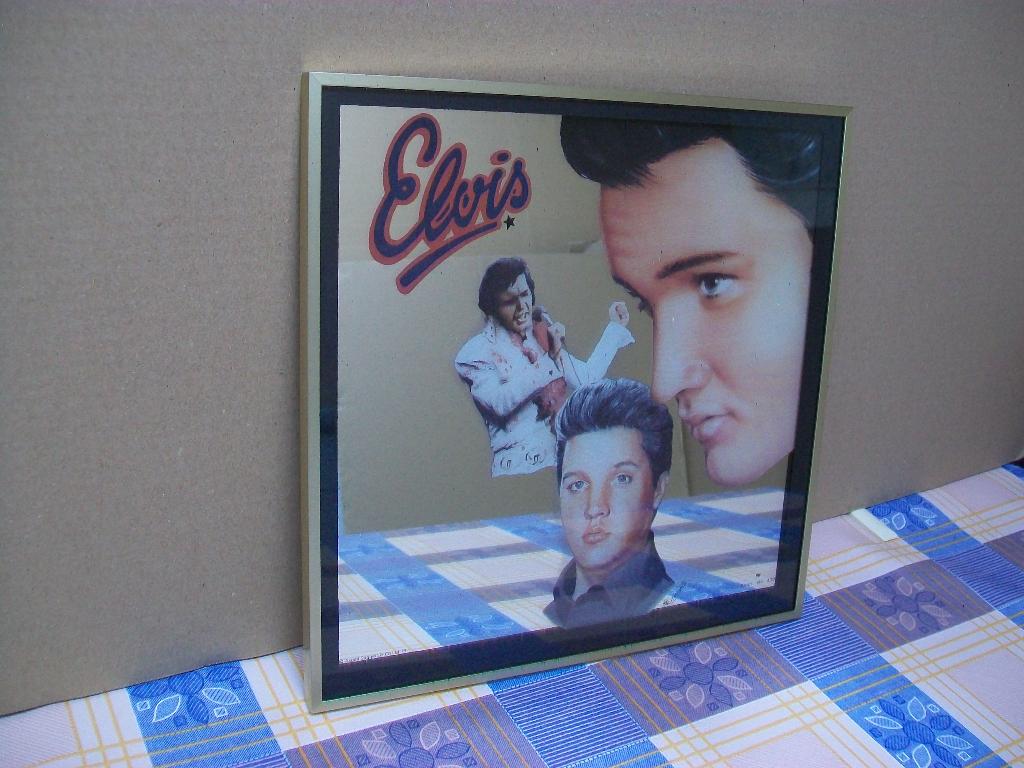 Elvis Spiegel - The King of Rock and Roll - Retro - Vintage., Ophalen of Verzenden, Gebruikt, Overige typen