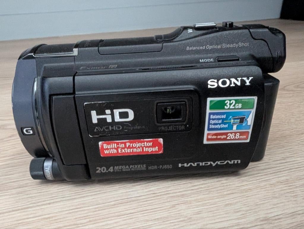 Caméscope Sony Handycam HDR-PJ650, Audio, Tv en Foto, Videocamera's Digitaal, Ophalen of Verzenden, Sony