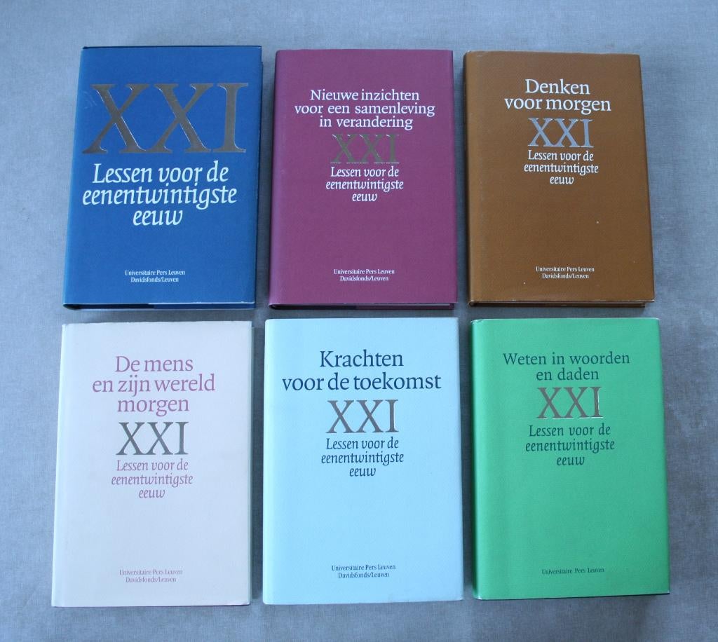 Lessen voor de 21e eeuw. Set van 6: 16 euro, Boeken, Wetenschap, Gelezen, Ophalen of Verzenden