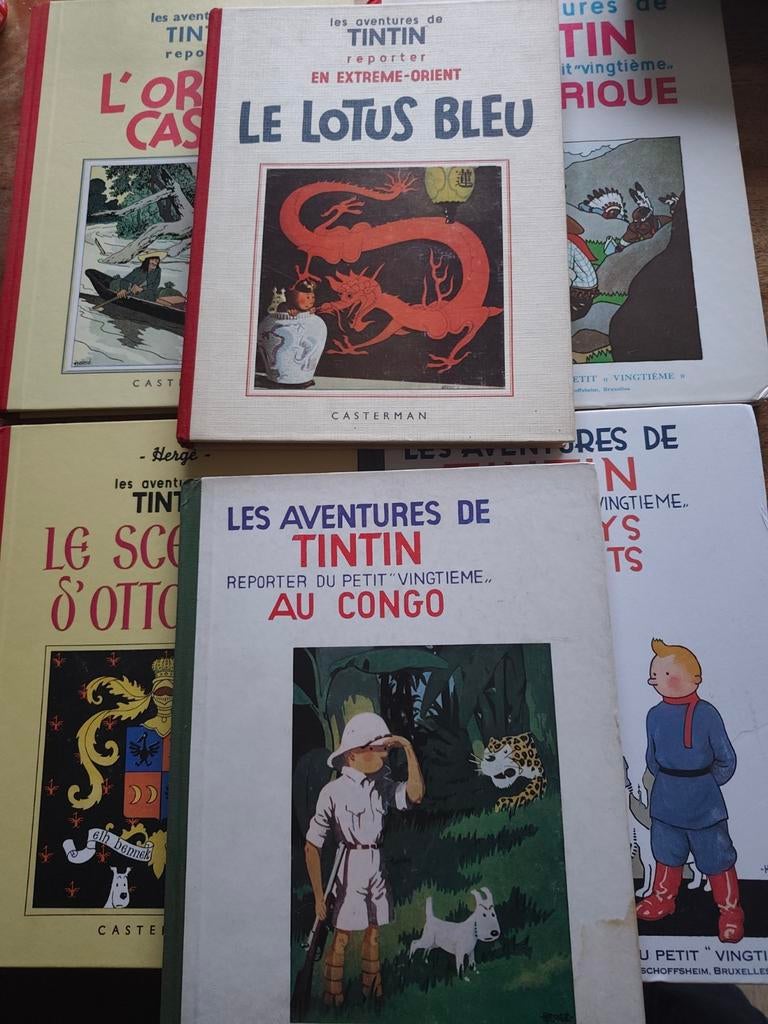 En lot ou unitaire bd de collection fac simile Tintin noir e, Livres, Journaux & Revues