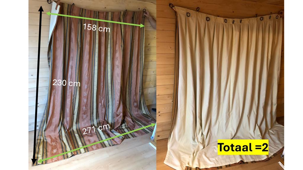 8 stores romains blancs et 6 rideaux rembourrés + suspension, Enlèvement, Utilisé, Blanc