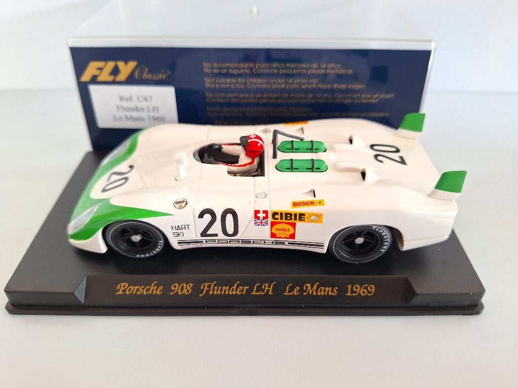 Fly Classic Porsche 908 Flunder Long Tail Le Mans '69 C47, Kinderen en Baby's, Speelgoed | Racebanen, Nieuw, Racebaan, Elektrisch