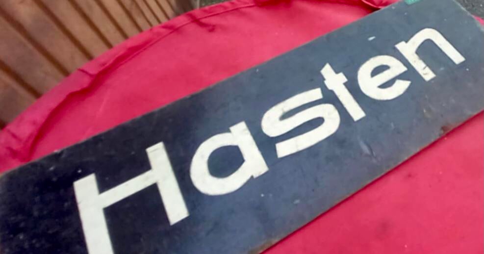 Plaque en métal ancien, Collections, Marques & Objets publicitaires, Enlèvement, Utilisé