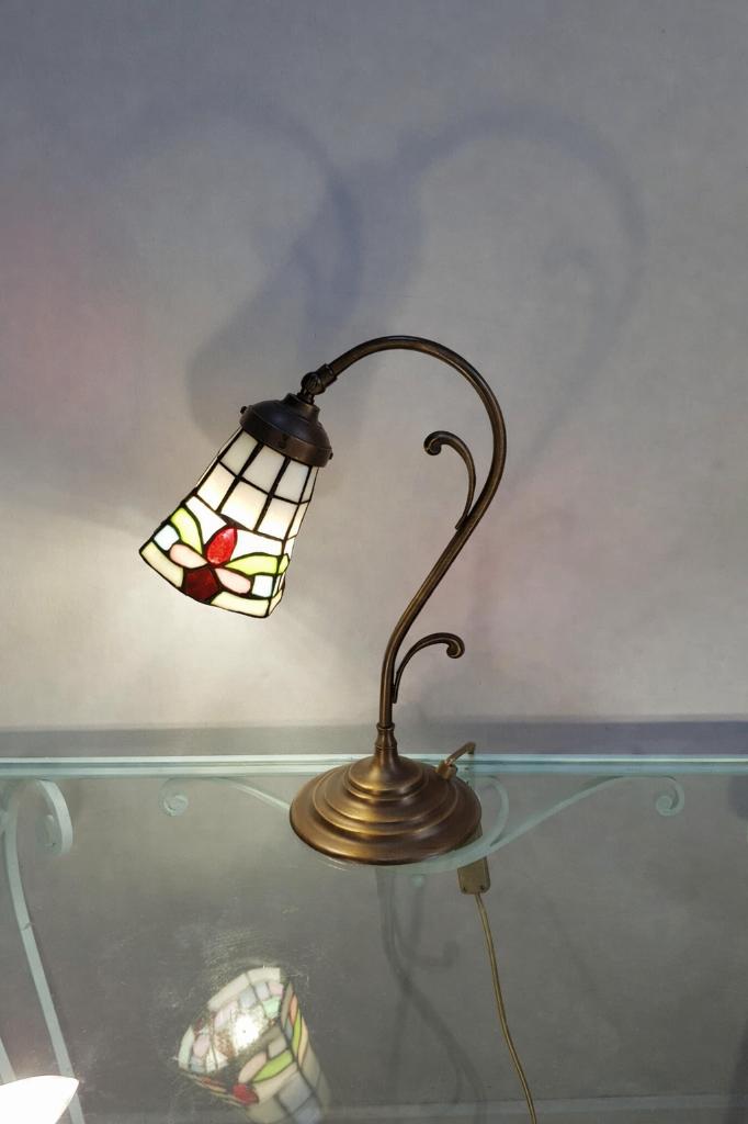 Lampe style Tiffany, Moins de 50 cm, Enlèvement ou Envoi, Verre, Tiffany et Art Nouveau