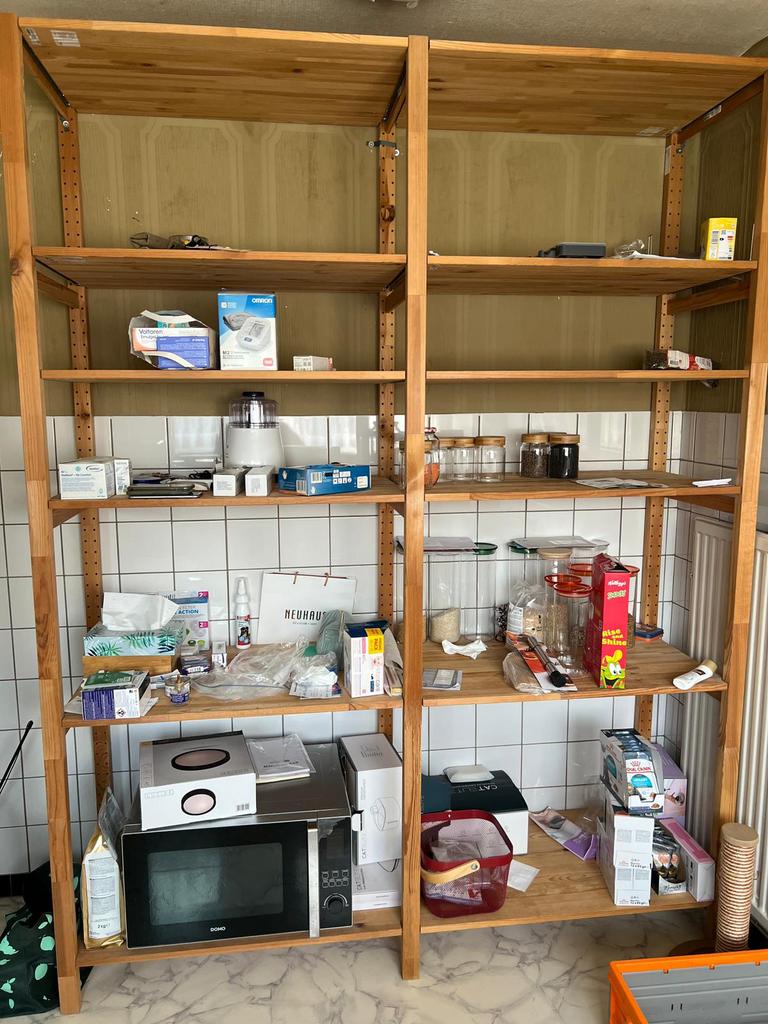 Houten opbergrek, Ophalen, Gebruikt