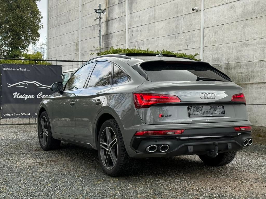 Audi SQ5 Coupé 3.0 TDi V6 - Pano - 347PK / 2021 - Nardo Grey, Auto's, Audi, Automaat, 2987 cc, Leder, Bedrijf