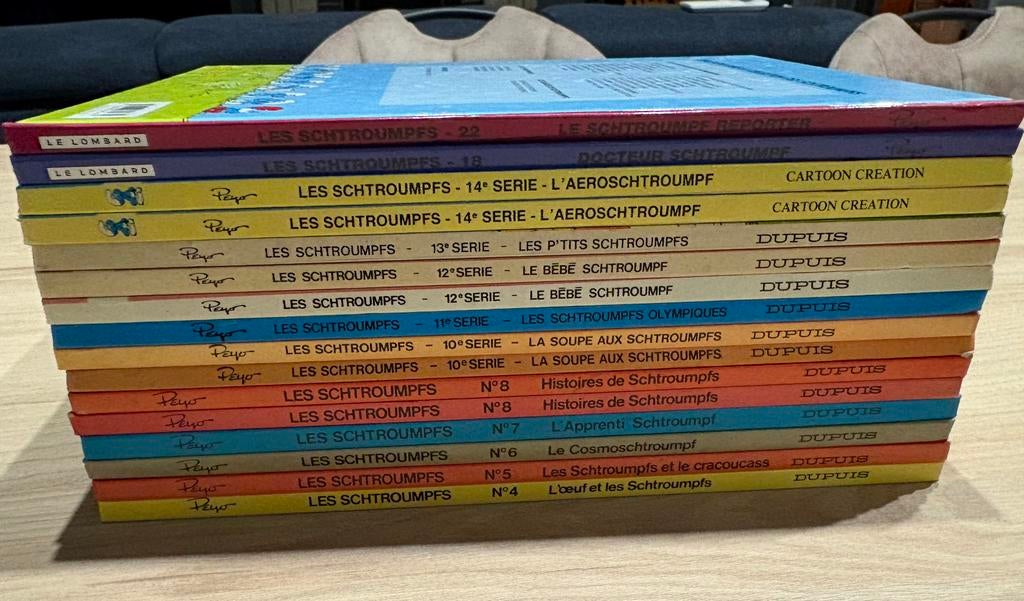 Bandes Dessinées les Schtroumpfs, Livres, BD, Enlèvement ou Envoi, Comme neuf