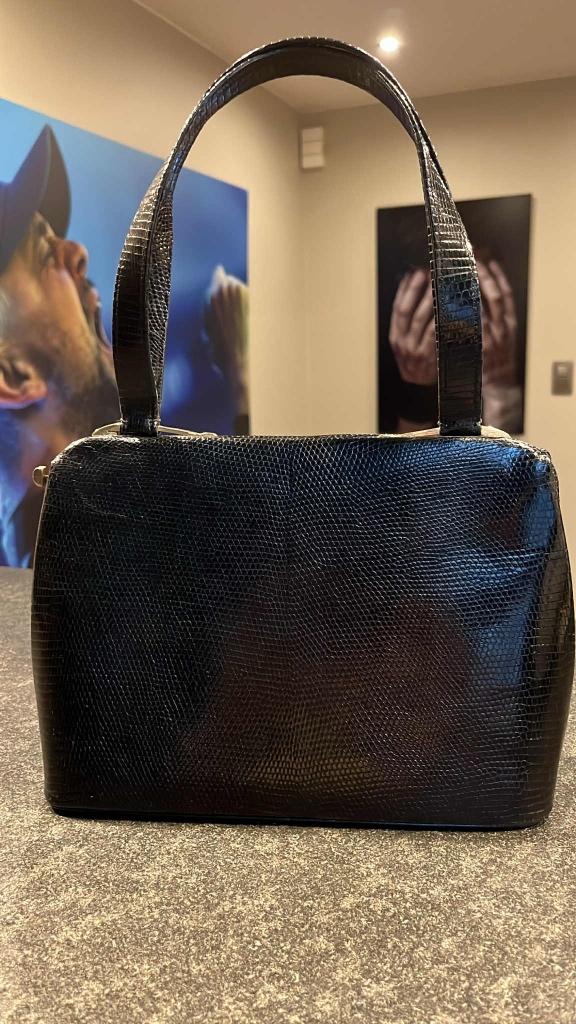 Delvaux in lizard leer, Bijoux, Sacs & Beauté, Sacs | Sacs Femme, Utilisé, Sac à main, Noir, Enlèvement ou Envoi