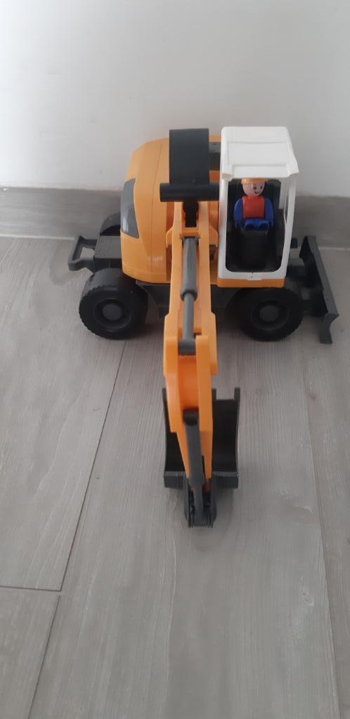 Grote gele kraan voor bij Playmobil, Kinderen en Baby's, Speelgoed | Playmobil, Ophalen of Verzenden, Zo goed als nieuw, Complete set